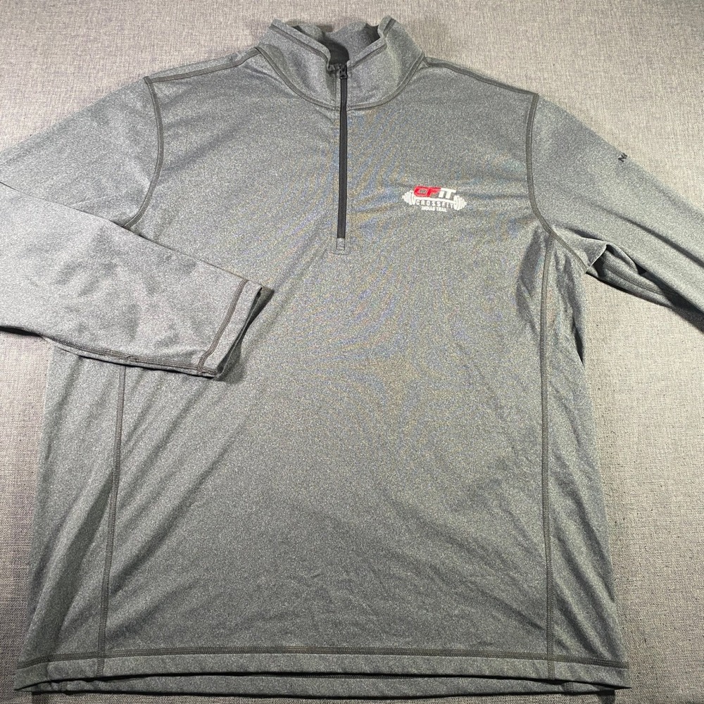 The North‎ Face XXL Gray 1/4 Pullover Long Sleeve CrossFit Shirt